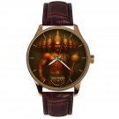 RARE COUNTER-CULTURE LANKA HINDUISM RAVANA DEMON GOD ART SOLID BRASS MENS WATCH RARE COUNTER-CULTURE LANKA HINDUISM RAVANA DEMON GOD ART SOLID BRASS MENS WATCH