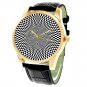 SELF HYPNOSIS SHINY METAL DIAL MAKE YOURSELF DIZZY 40mm SOLID BRASS WRIST WATCH