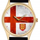 FLAG & EMBLEM OF ENGLAND, CLASSIC GRUNGE ART SOLID BRASS WRIST WATCH FLAG & EMBLEM OF ENGLAND, CLASSIC GRUNGE ART SOLID BRASS WRIST WATCH