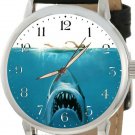 HUNGRY SHARK vs SWIMMER JAWS DEEP BLUE OCEAN ART SOLID BRASS 40 mm WRIST WATCH HUNGRY SHARK vs SWIMMER JAWS DEEP BLUE OCEAN ART SOLID BRASS 40 mm WRIST WATCH