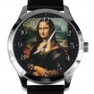 The Mona Lisa, Leonardo da Vinci Art Print Solid Brass Silver Tone Watch The Mona Lisa, Leonardo da Vinci Art Print Solid Brass Silver Tone Watch