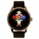 SYMBOLIC ROSICRUCIAN ROSENKREUZ ROSE CROSS ART COLLECTIBLE 40 mm WRIST WATCH