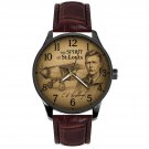 CHARLES LINDBERGH SPIRIT OF ST LOUIS CLASSIC AMERICANA AVIATION ART WRIST WATCH