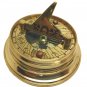 THE MARY ROSE CHUNKY SOLID BRASS COMPASS. SUNDIAL, WORLD TIME, INFINITE CALENDAR
