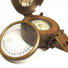 MINER / ENGINEER'S PRISMATIC MILITARY STYLE PRISMATIC BRASS COMPASS RE-CREATION