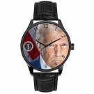 ICONIC DONALD TRUMP OFFICIAL PORTRAIT PRESIDENTIAL SOLID BRASS WATCH, POTUS BOX ICONIC DONALD TRUMP OFFICIAL PORTRAIT PRESIDENTIAL SOLID BRASS WATCH, POTUS BOX