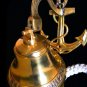 TITANIC 1912 SHIP BELL RE-CREATION BRONZE w ENGRAVED ANCHOR MOUNT & LANYARD ROPE