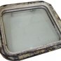 RARE COLLECTIBLE SQUARE-SHAPE SHIP'S ORGINAL PILOTHOUSE PORTHOLE IN HEAVY METAL