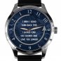 MEN'S SOLID BRASS GIFT WATCH. ANTI-CLÖCKWISE MOVEMENT, IF I COULD TURN BACK TIME