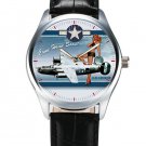 USAF-USAAF WW-II B24 LIBERATOR BOMBER PINUP POSTER AVIATION ART WRIST WATCH