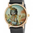 BAL KRISHNA STUNNING RAJA RAVA VARMA HINDUISM DEVOTIONAL HINDU KRSNA WRIST WATCH