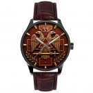 Masonic 33rd Degree Downward Wing Southern States Solid Brass Eagle Watch