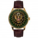 US Army Gold Medallion Metallic Art Dial Solid Brass Collectible Watch US Army Gold Medallion Metallic Art Dial Solid Brass Collectible Watch