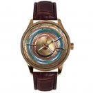 Blue Copper Antikythera Mechanism Watch Ancient Greek Astronomical Gear Gift Blue Copper Antikythera Mechanism Watch Ancient Greek Astronomical Gear Gift