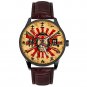 Japanese WW-II Kamikaze Pilot Skull Parchment Art Solid Brass Collectible Watch