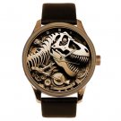 Steampunk Dinosaur T-Rex Head Skull & Skeleton Kickass Solid Brass 44 mm Watch Steampunk Dinosaur T-Rex Head Skull & Skeleton Kickass Solid Brass 44 mm Watch