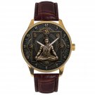 Lord Shiva in Cosmic Meditation. Metallic Bronze Dial Solid Brass Watch Lord Shiva in Cosmic Meditation. Metallic Bronze Dial Solid Brass Watch