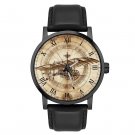 LEONARDO DA VINCI FLYING MACHINE PARCHMENT ART SOLID BRASS COLLECTIBLE WATCH LEONARDO DA VINCI FLYING MACHINE PARCHMENT ART SOLID BRASS COLLECTIBLE WATCH