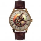 Anubis, Ancient Egypt Hieroglyphic Art Solid Brass Watch for Egyptophiles Anubis, Ancient Egypt Hieroglyphic Art Solid Brass Watch for Egyptophiles