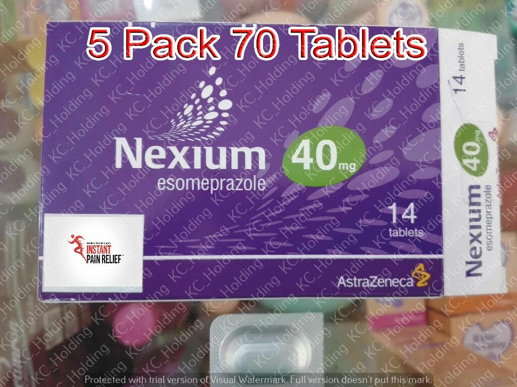 Nexium 40 Mg Esomeprazol 14 Tablets 5 packLimited Offer