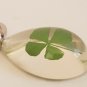 Real Four Leaf Clover Key Ring/Key Chain 4 Leaf Clover Shamrock Irish