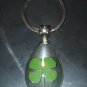 Real Four Leaf Clover Key Ring/Key Chain 4 Leaf Clover Shamrock Irish