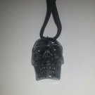 Skull Pendant Necklace Handcarved Dushan Jade #71 Goth Metal Punk Biker