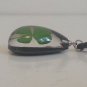 REAL Four Leaf Clover Pendant/Necklace 4 Leaf in Small Drop Resin Shamrock Irish