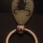 Real Scorpion Luminescent Keychain Keyring Black Scorpion Glow in the Dark