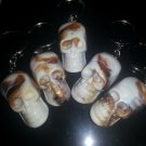 Skull Keychain Keyring Biker Punk Metal Goth Horror