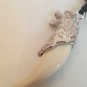 Wolf Tooth Pendant Necklace Silver Wolf Head on Yak Bone