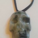 Skull Pendant/Necklace Handcarved Dushan Jade #77 Goth Metal Punk Biker