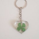 Four Leaf Clover Heart Keychain Keyring 4 Leaf Clover Shamrock