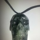 Skull Pendant/Necklace Handcarved Dushan Jade #56 Goth Metal Punk Biker