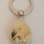 Starfish Keychain Keyring Seastar/ Conch Shell in Glow in the Dark Drop Resin