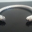 Silver Dragon Bangle Open Cuff Bracelet