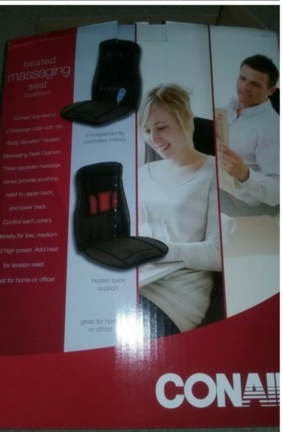 Conair Heating Massaging Seat Cushion