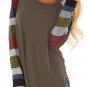 Color Block Long Sleeves Pullover Top