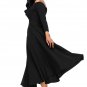 Retro High Waist Pleated Belted Maxi Skirt