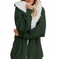 Zip Down Hooded Fluffy Coat