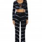 Tie Dye Print Sexy Two Piece Pant Set