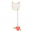 Cartoon Cat Keychain Love Key Ring Girls Bag Jewelry Pendant