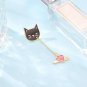 Cartoon Cat Keychain Love Key Ring Girls Bag Jewelry Pendant