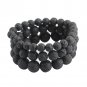 3pcs Volcanic Lava Stone Bracelet Retro Fashion Bead Men Women Jewelry Gift