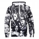 Unisex Autumn 3D Skull Print Couple Hoodies Men Loose Streetwear Plus Size