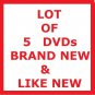 LOT OF 5 ROMANTIC COMEDIES (CHICK FLICKS) DVD MOVIES, PLUS FREE GIFT