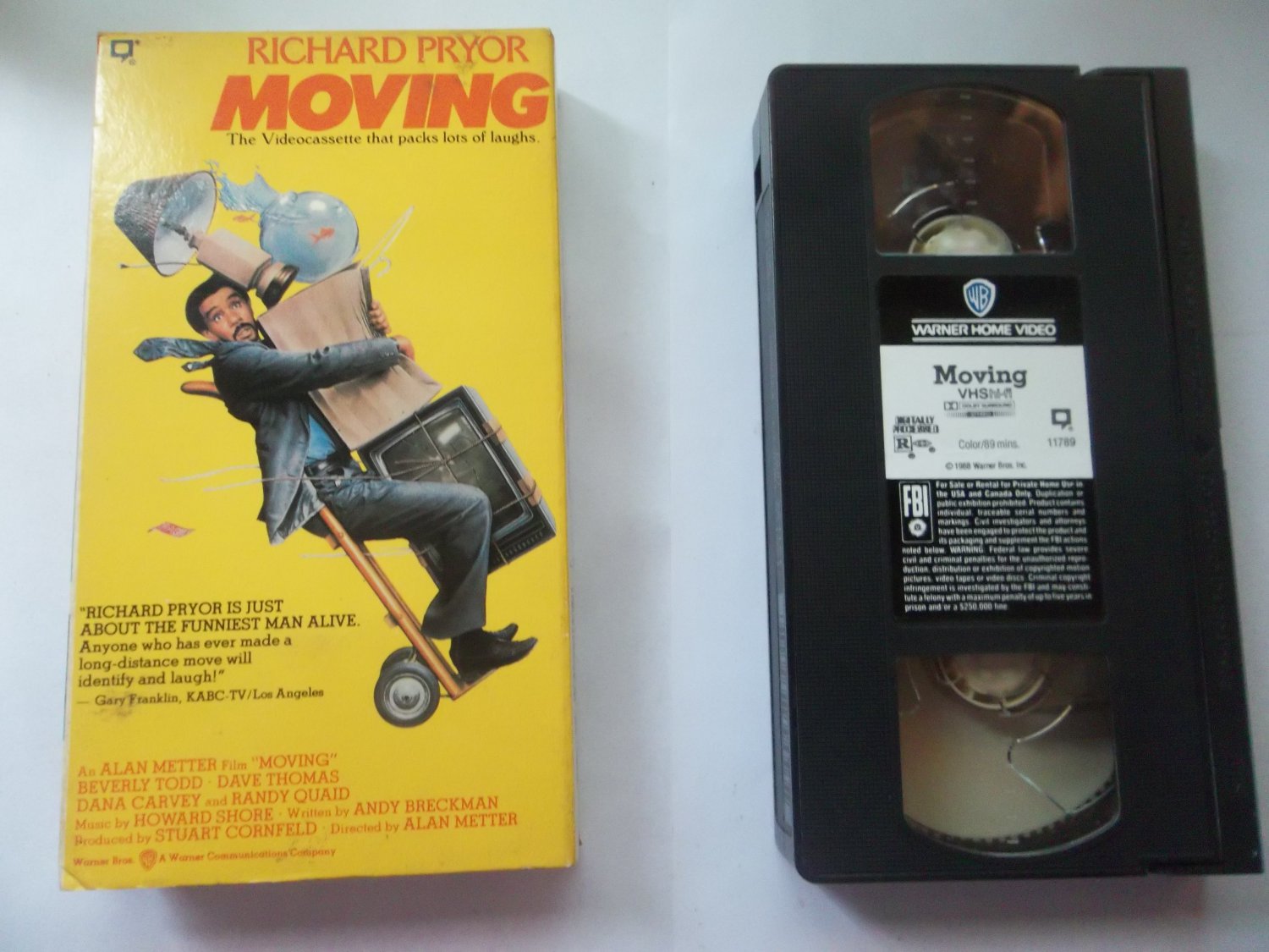 MOVING (VHS, FAST SHIPPING!) RICHARD PRYOR (COMEDY/ADVENTURE), PLUS ...