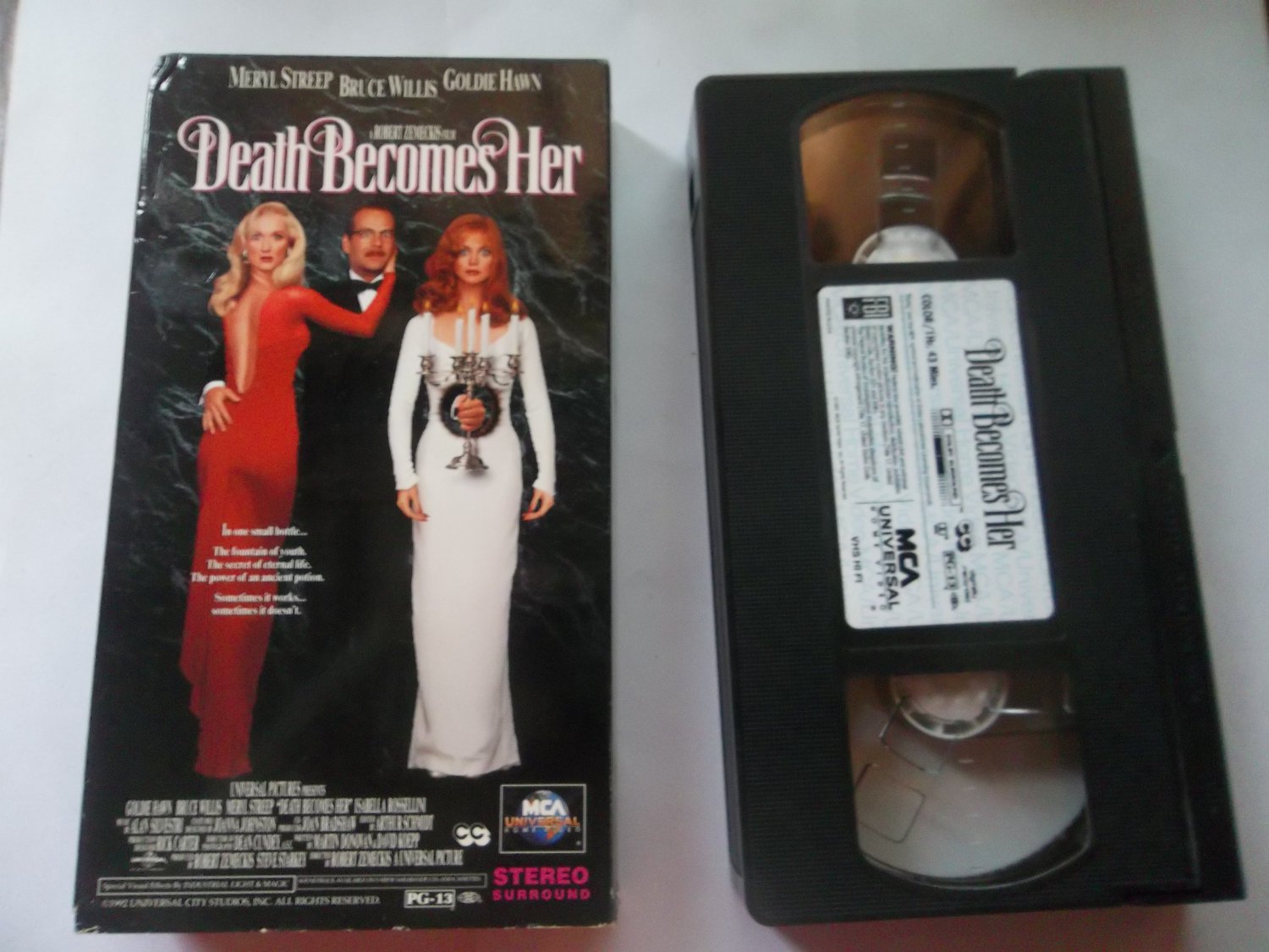 DEATH BECOMES HER (VHS, FAST SHIPPING!) MERYL STREEP (COMEDY/THRILLER ...