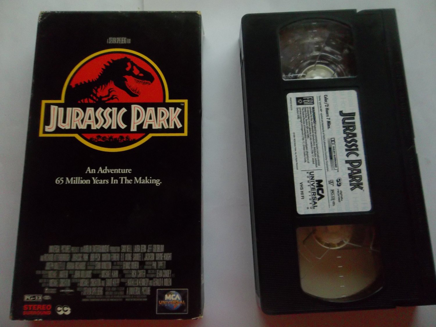 JURASSIC PARK (VHS, FAST SHIPPING!) SAM NEILL (ACTION/ADVENTURE