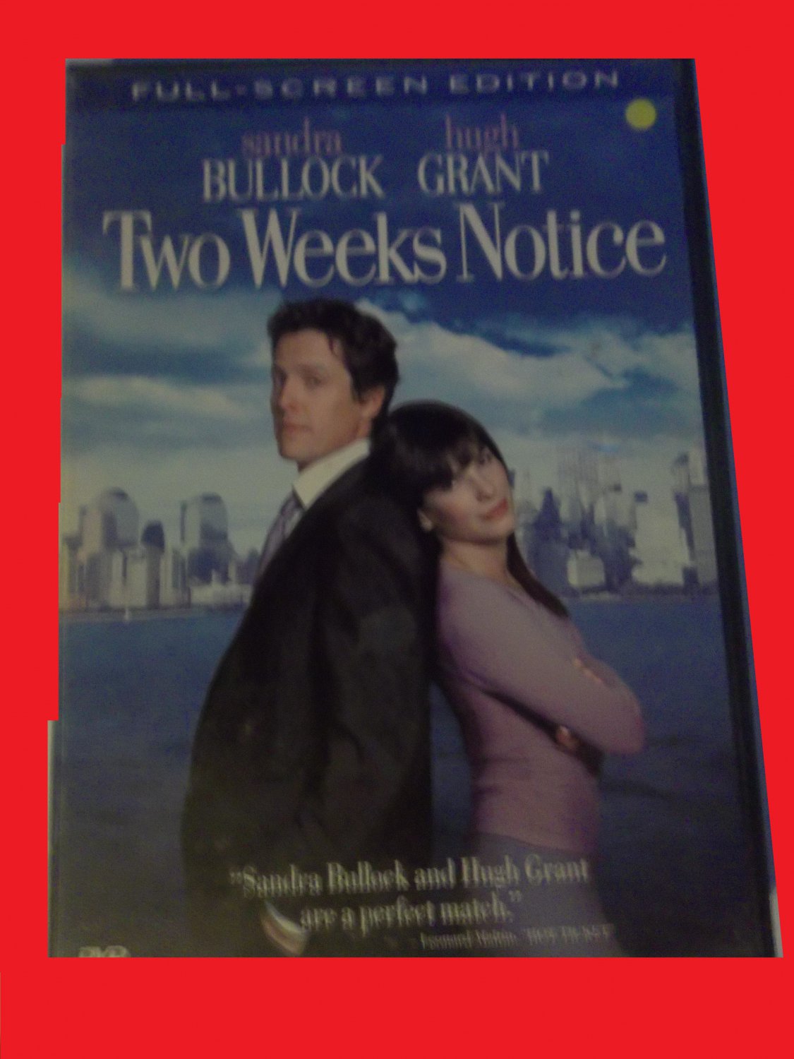 TWO WEEKS NOTICE (FREE DVD) SANDRA BULLOCK (COMEDY, ROMANCE, CHICK ...